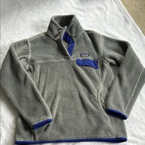 Patagonia Women’s  Gray and Blue Fleece Jacket